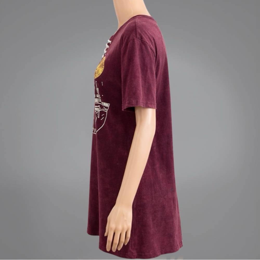 Harry Potter “Hogwarts Is My Home” Lace-Up Graphic Tee - Picture 7 of 15